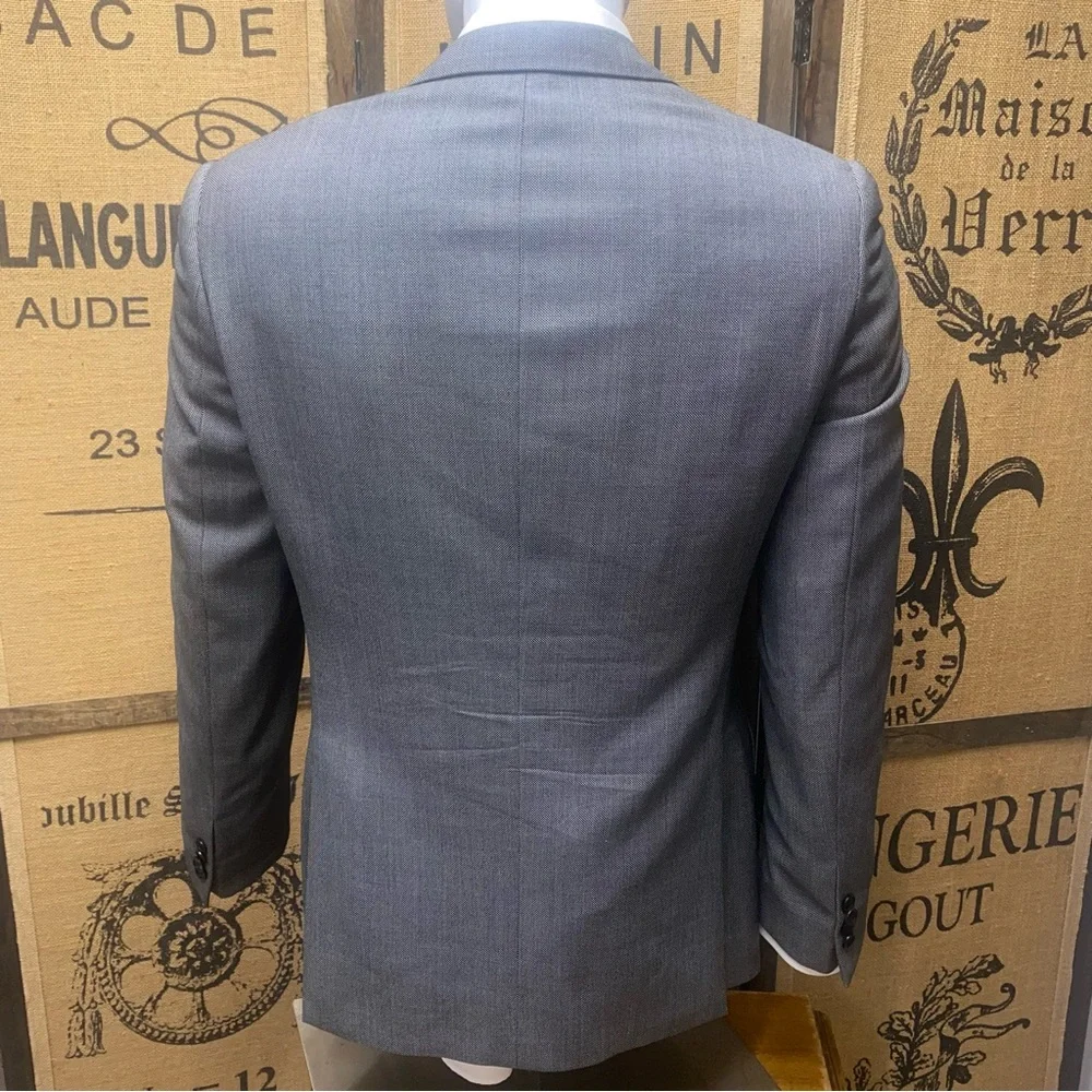 John Varvatos Gray Two-Button Blazer, 38R